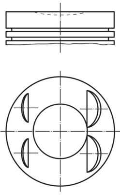 MAHLE 021PI00127000 Motor Piston Segman+ (Std) 72.20 Mm Clio Iv 13> Megane Iii 10> Dokker 13> Megane Iv 16> 1.2 Tce